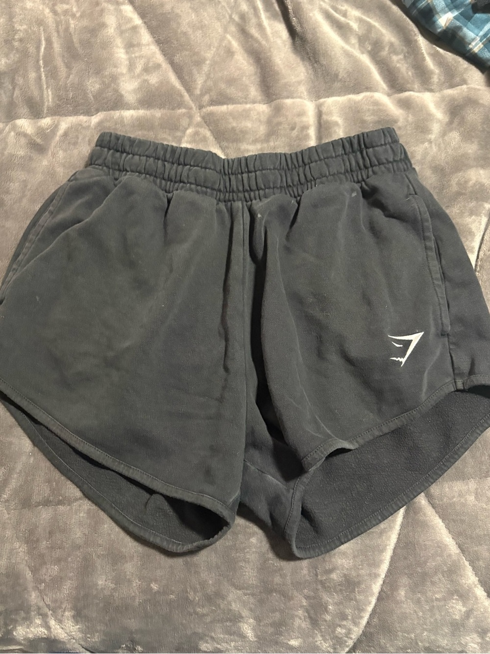 Gymshark Black Women's Workout Shorts with Subtle Logo